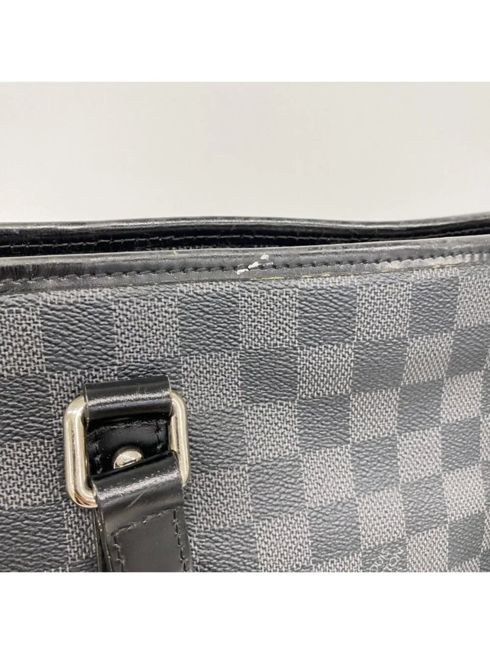 Louis Vuitton Handbag Damier Graphite Tadao Black 2-Way